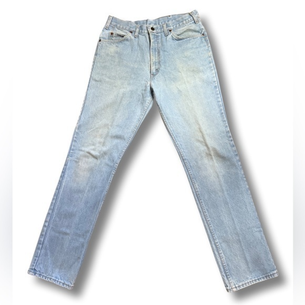 Vintage Men’s Straight Leg Light Wash Denim Jeans‎ by Plain Pockets